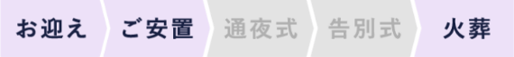 お迎え、ご安置、火葬